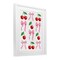 Stupell Industries Cherries & Bows Assortment Framed Print Under Glass, design by Marcus Prime